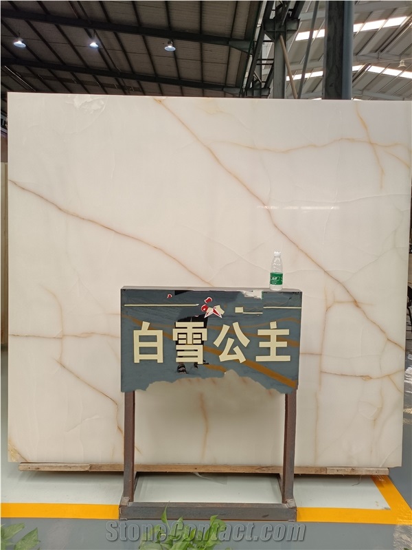 Snow White Onyx Slab