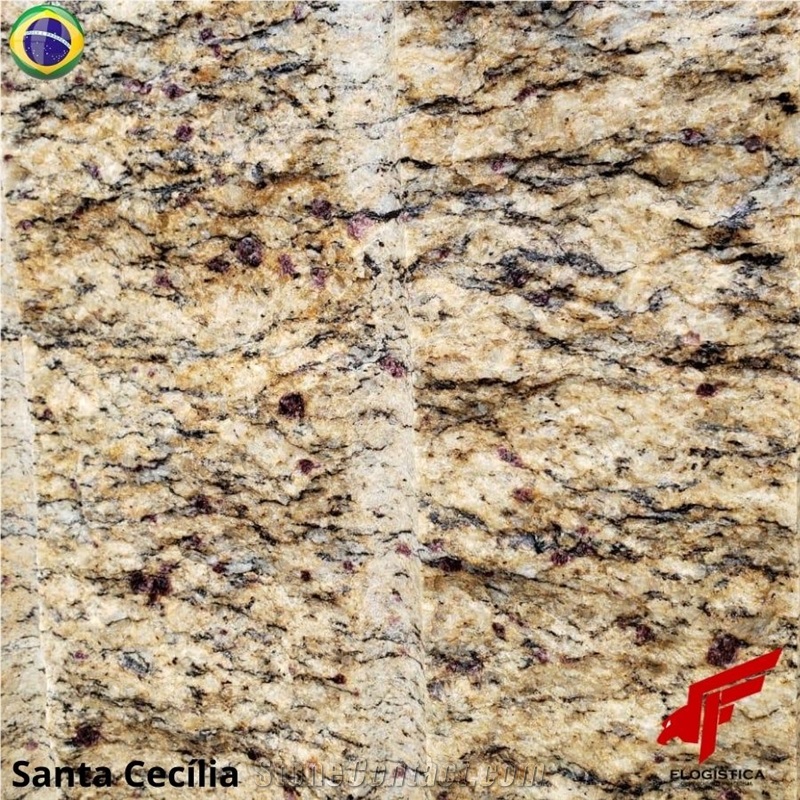 Santa Cecilia Gold Granite Blocks, Giallo Santa Cecilia Granite Blocks