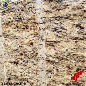 Santa Cecilia Gold Granite Blocks, Giallo Santa Cecilia Granite Blocks