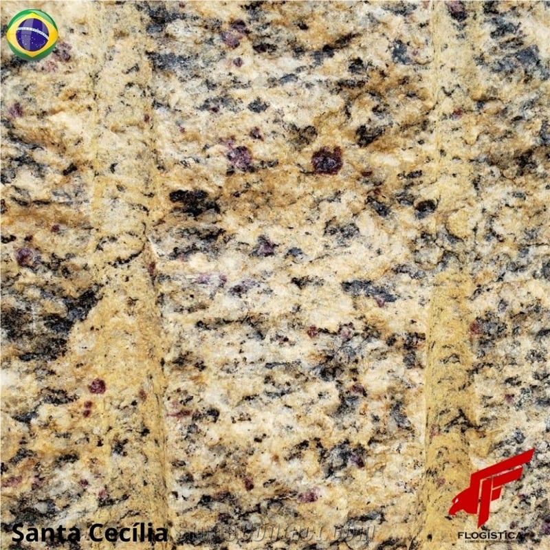 Santa Cecilia Gold Granite Blocks, Giallo Santa Cecilia Granite Blocks