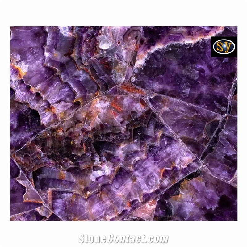Amethyst Composite Slab Purple Wall Panel