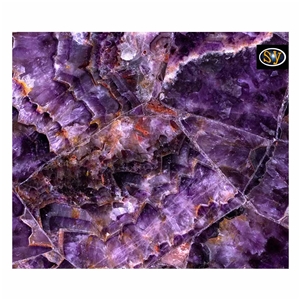 Amethyst Composite Slab Purple Wall Panel