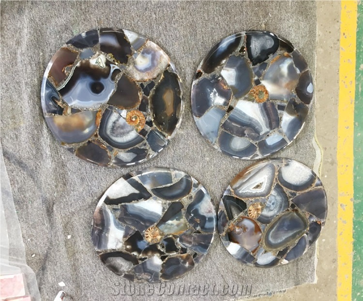 Custom Agate Table Top Gemstone Countertop