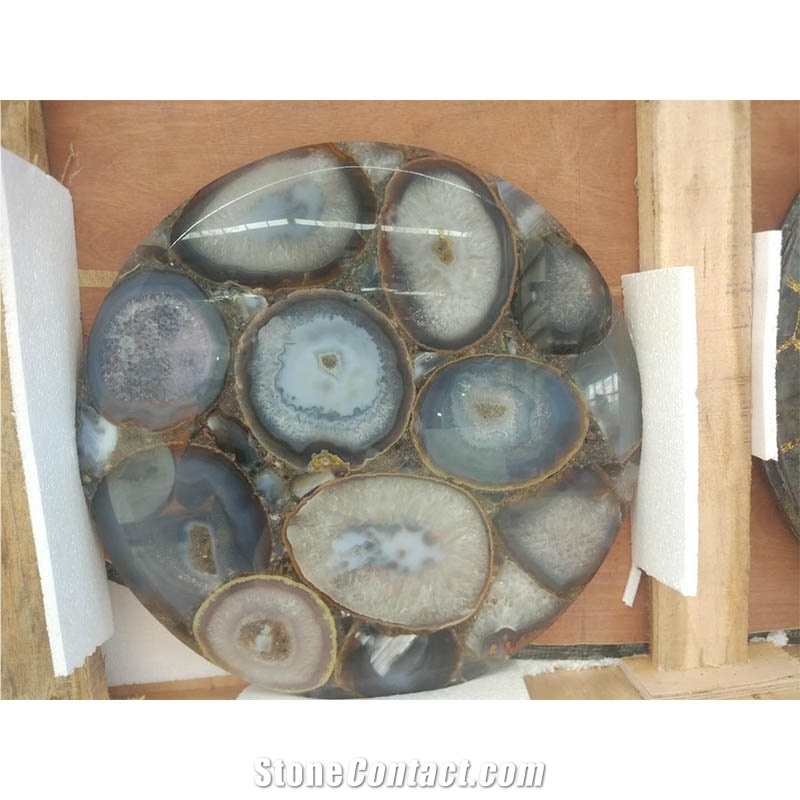 Custom Agate Table Top Gemstone Countertop