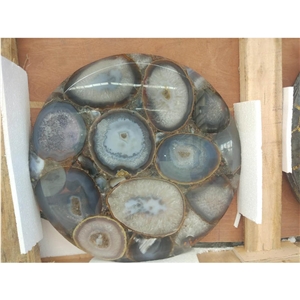 Custom Agate Table Top Gemstone Countertop