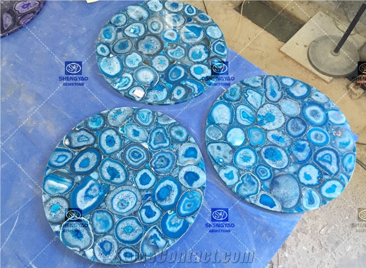 Custom Agate Table Top Gemstone Countertop