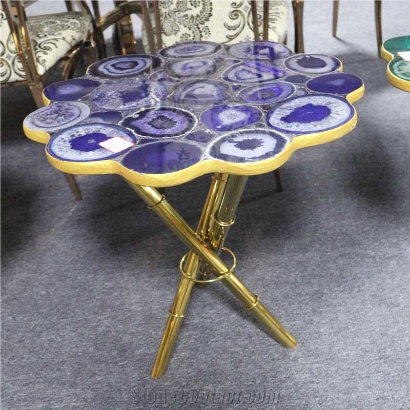 Custom Gemstone Agate Furniture for Hotel Home