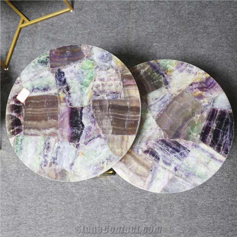 Rose Quartz Composite Side Table Top Wholesale