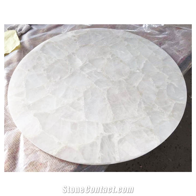 Rose Quartz Composite Side Table Top Wholesale