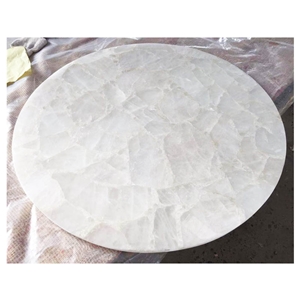 Rose Quartz Composite Side Table Top Wholesale