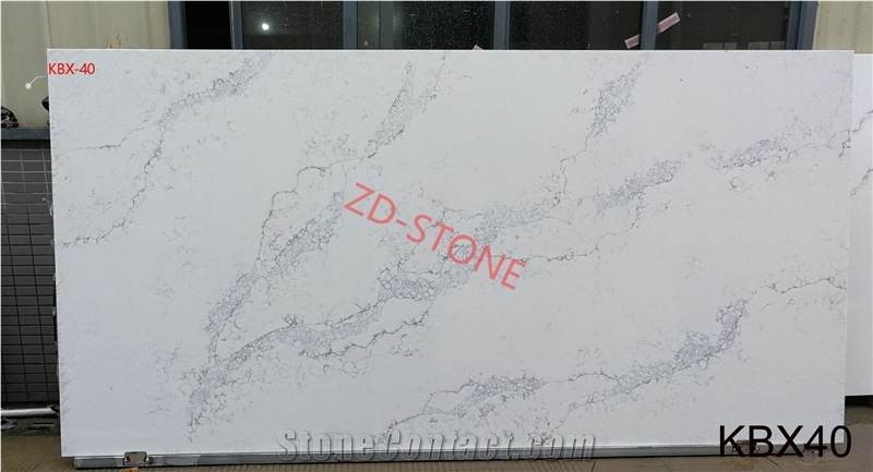 Crack Calacatta Quartz Slab