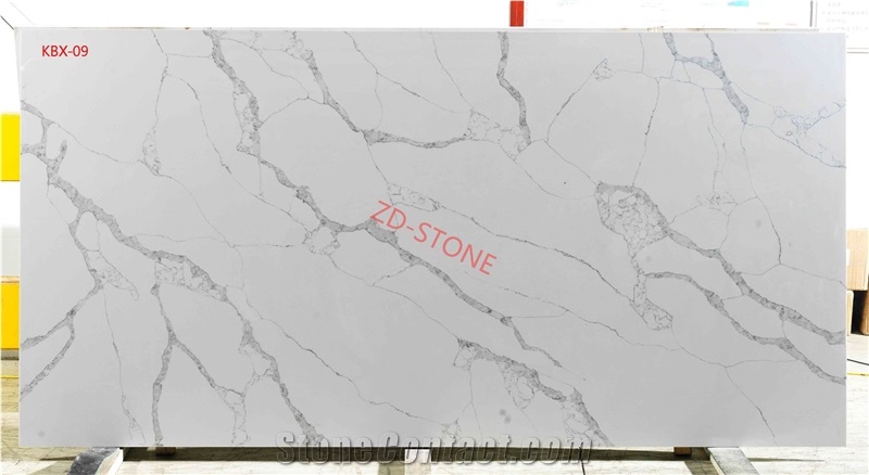 Crack Calacatta Quartz Slab