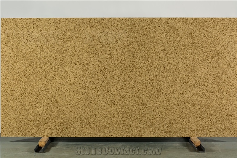 Golden Brown Quartz Slabs