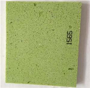 Hot Color Green Monochromatic Quartz Stone