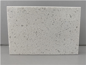 Ice White Mirror Quartz Slabs