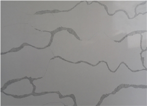Ivory White Calacatta Quartz Slabs