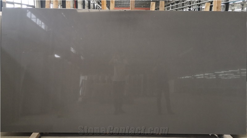 Pure Ash Grey Quartz Slabs