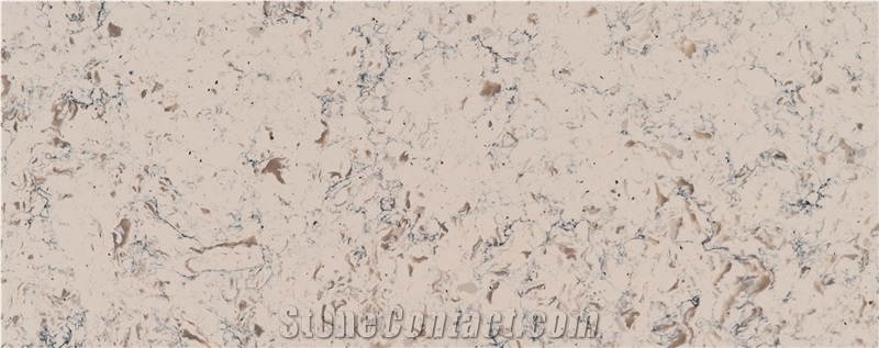 Romano White Quartz Stone Slab