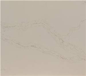 Semi White Calacatta Quartz Slabs