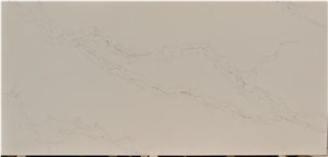 Semi White Calacatta Quartz Slabs