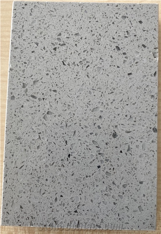 Silvery Grey Quartz Slabs