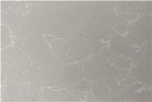Small Pattern Cloud White Quartz Slabs