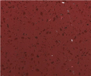 Sparkle Red Quartz Slabs