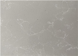 White Smoke Pattern Quartz Slabs