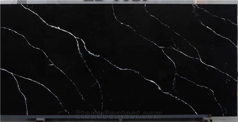 White Vein Carrara Quartz Slabs
