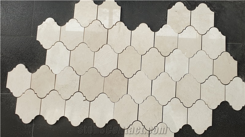 Beige Marble Split Face Mosaic