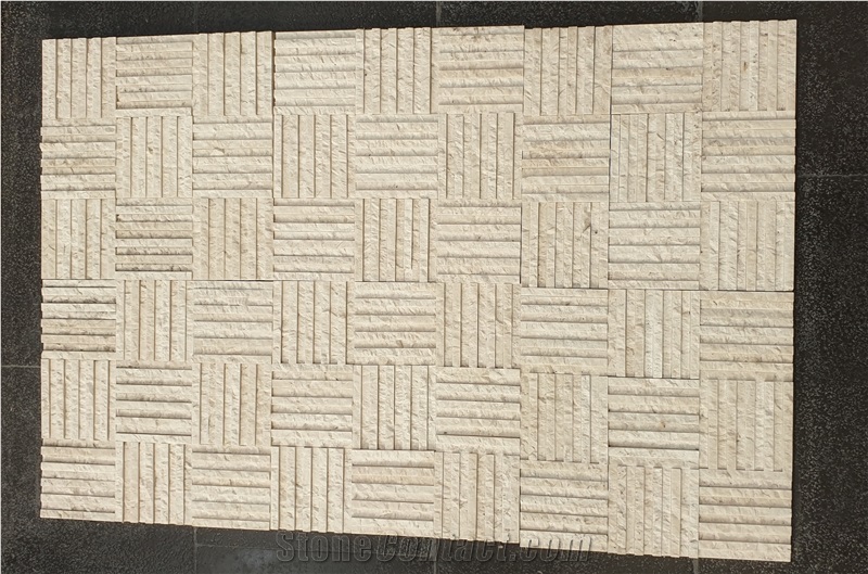 Beige Marble Split Face Mosaic