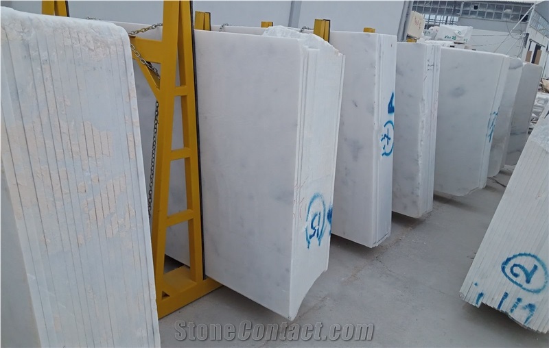 Mugla White Marble Slabs & Tiles, Turkish Carrara