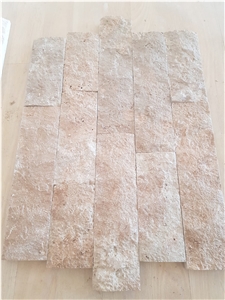 Yellow Split Face Ledge Stone, Noce Split Face Stone Veneer Wall Panels