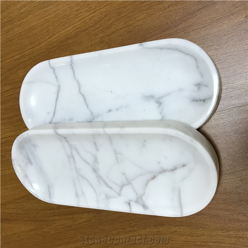 Marble Towel Tray , Staturio and Calacatta