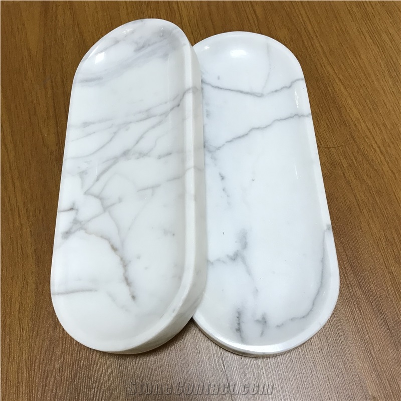 Marble Towel Tray , Staturio and Calacatta