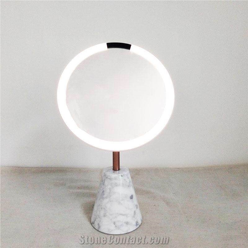 Mirror with Marble Base, Staturio and Calacatta