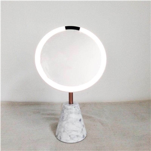Mirror with Marble Base, Staturio and Calacatta