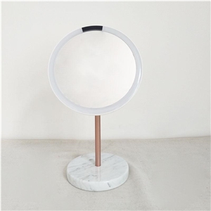Mirror with Marble Base, Staturio and Calacatta