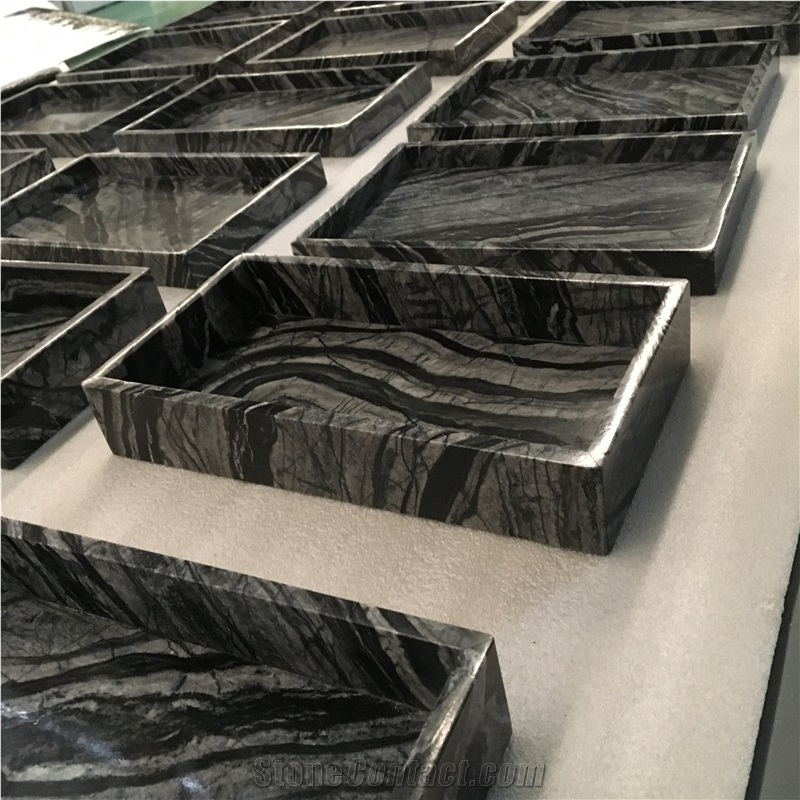 Rectangular Marble Tray, Spliced