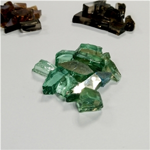 Beautiful Useful Reflective Fire Pit Glass
