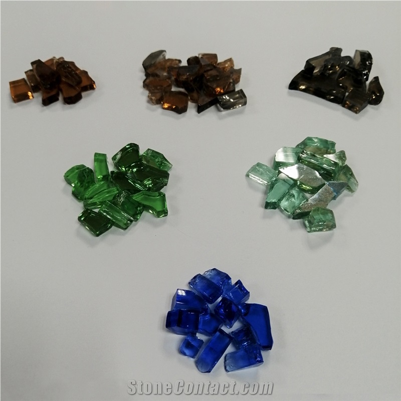 Beautiful Useful Reflective Fire Pit Glass