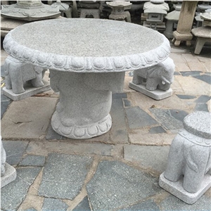 Custom Marble Table and Bench for Garden Sets