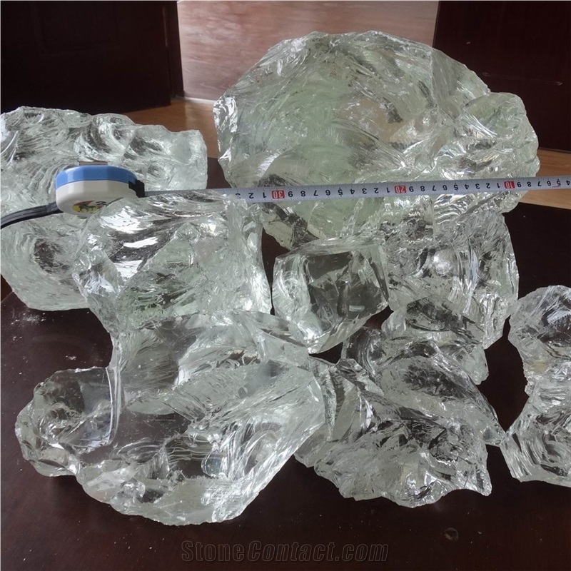 White Glass Rocks Stone for Sale