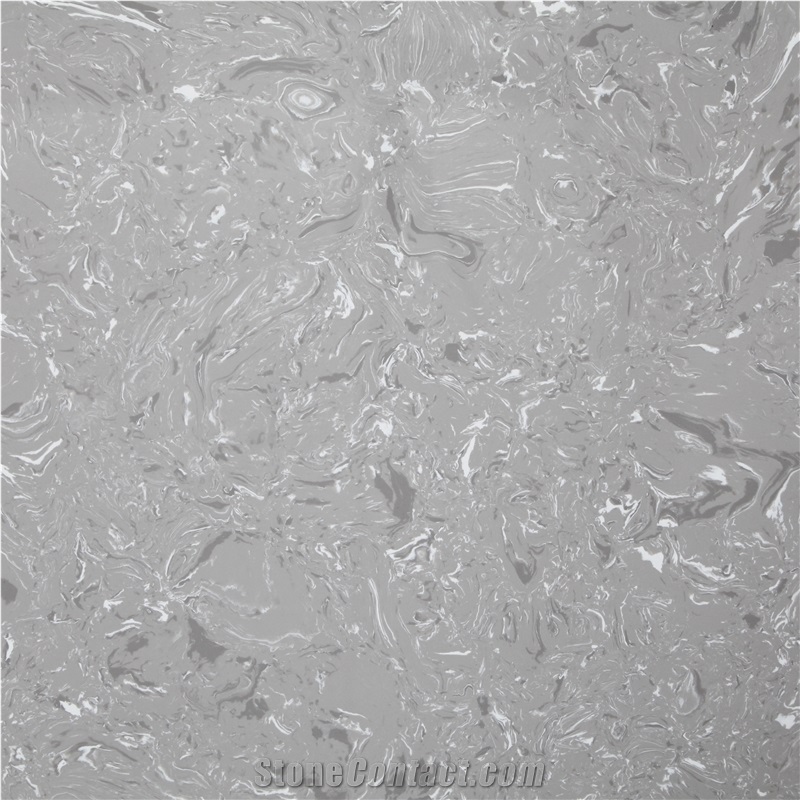 Grey Synthetic Marble Slab Table Top Tiles