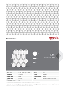 Altai Bianco Dolomiti & Bianco Carrara Marble Mosaic