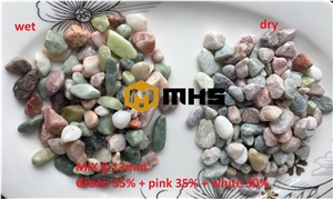 Mixed Color Tumbled Pebbles