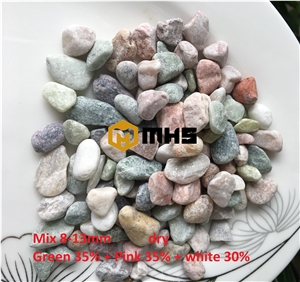 Mixed Color Tumbled Pebbles