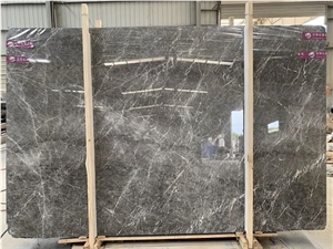 A Grade Hermes Silver Mink Grey Marble Slab