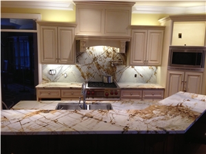 Blue Roma Quartzite Kitchen Bar Top Slpashwall