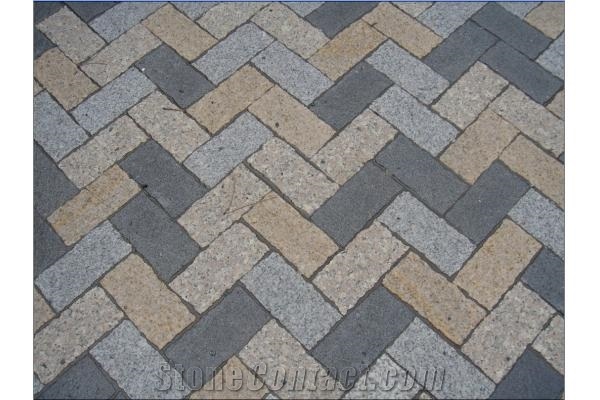 China G666 Red Porphyry Cube Stone Exterior Pavers